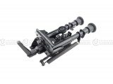 Swinging Bipod w/20mm QD turnable attachment 6”