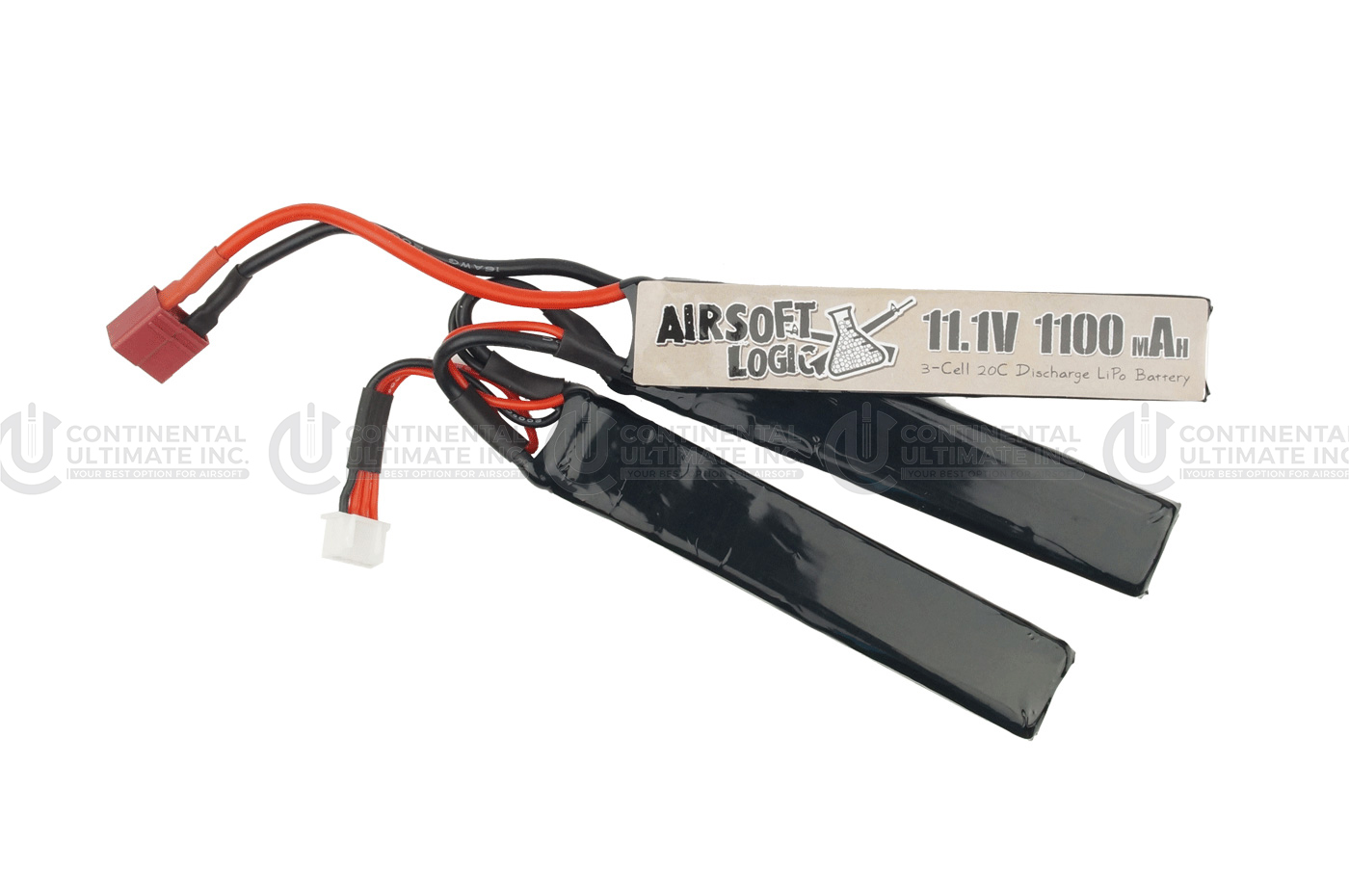Airsoft Logic 11.1V Li-po Battery 1100maH (Triplet) DEAN CONNECTOR