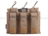 Emerson Gear 5.56mm M4/Pistol Triple Open-Top Magazine Pouch/CB