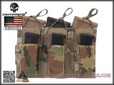 Emerson Gear 5.56mm M4/Pistol Triple Open-Top Magazine Pouch/MC500D