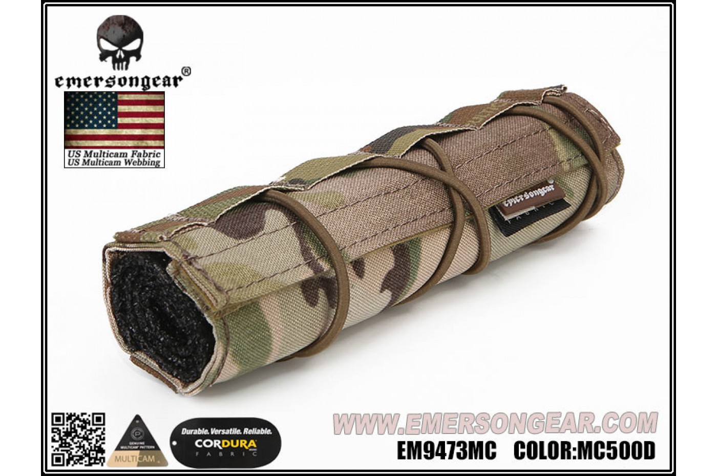 Emerson Gear 18cm Airsoft Suppressor Cover-Multicam