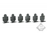 METAL AIRSOFT TARGET TYPE 2 (GROUP OF SIX)