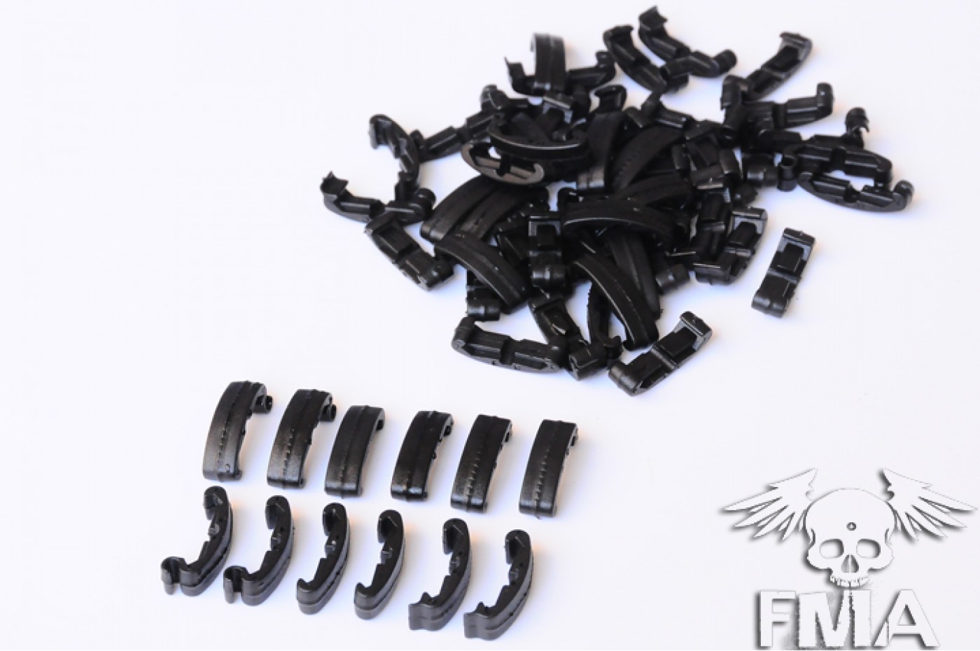 TACTICAL INDEXCLIPS FOR RAIL 60PCS SET (BK)