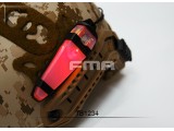 HELMET TACTICAL SAFETY LIGHT BK RED