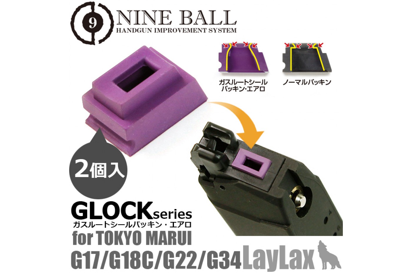 Marui Glock Series Gas Route Seal Packing(2pcs)