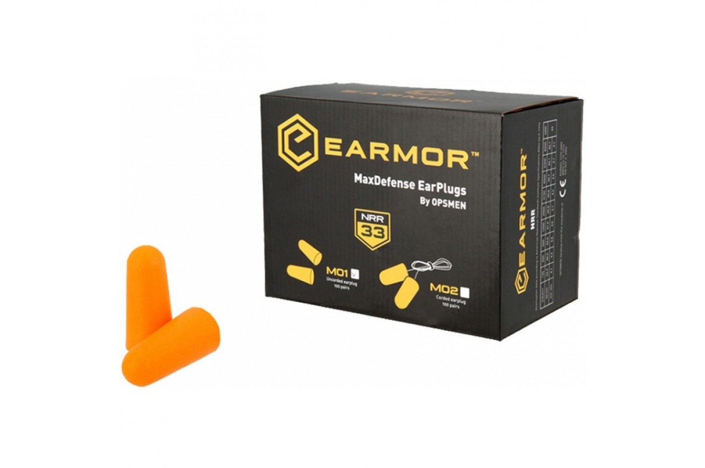 Earmor MaxDefense Ear Plugs NRR36