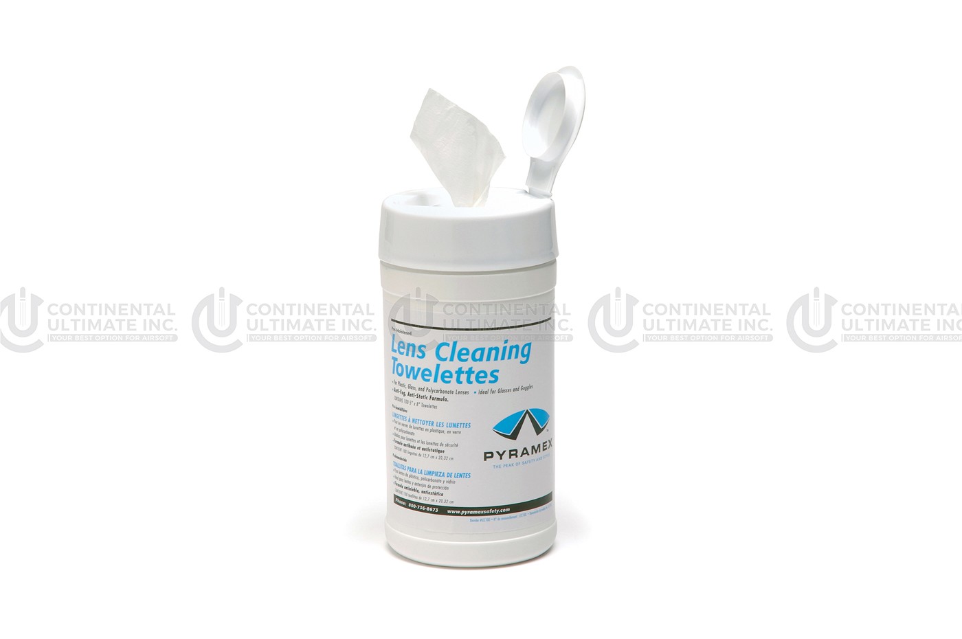 Canister with 100 lens cleaning tissues