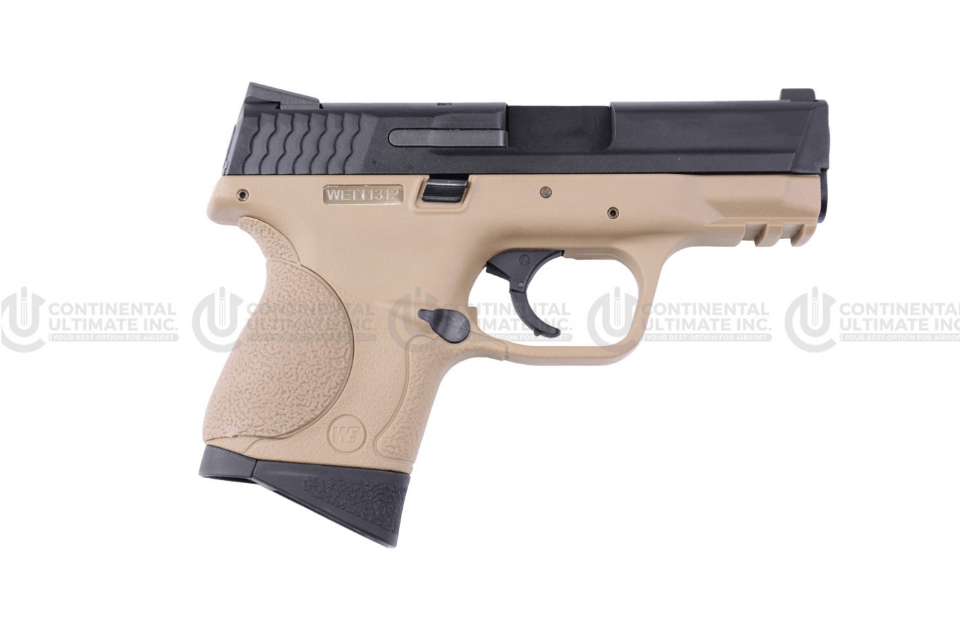 M&P COMPACT TAN /W EXTENDED BARREL & SILENCER