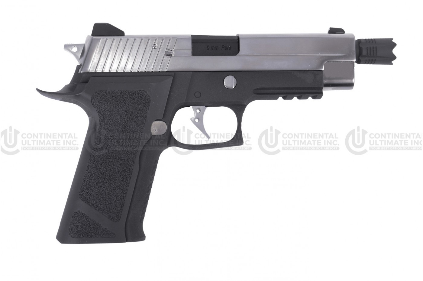 P226 BIO HAZARD P-VIRUS W/EXTENDED BARREL AND SILENCER AND LED CASE