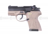 BULLDOG COMPACT TAN /W EXTENDED BARREL & SILENCER