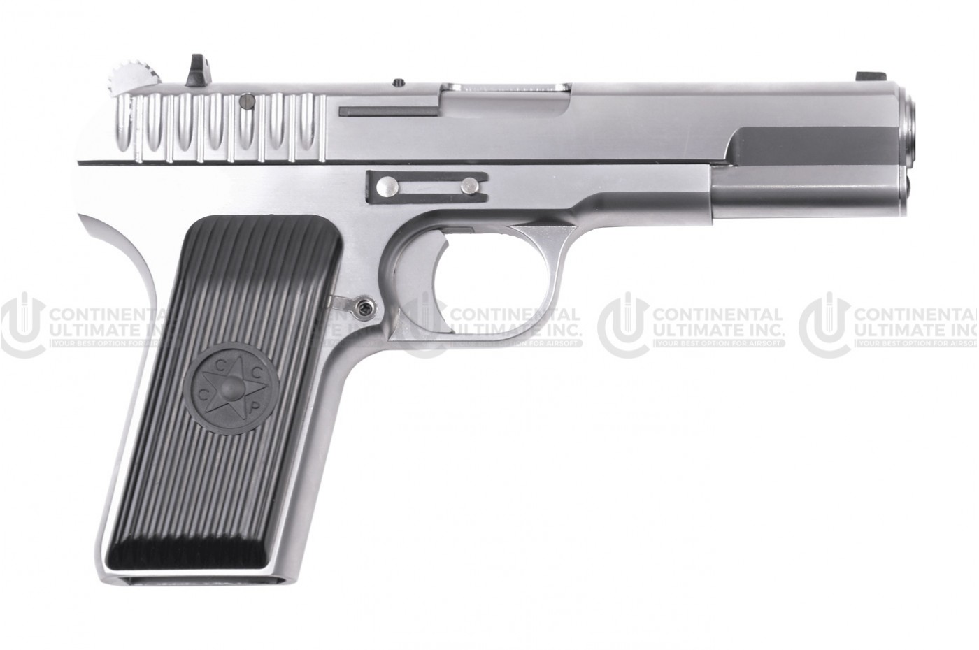 TT33 SILVER/W EXTENDED BARREL & SILENCER