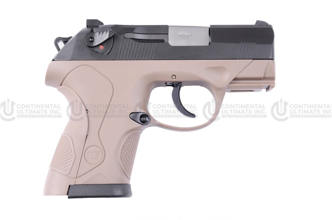 BULLDOG COMPACT TAN /W EXTENDED BARREL & SILENCER